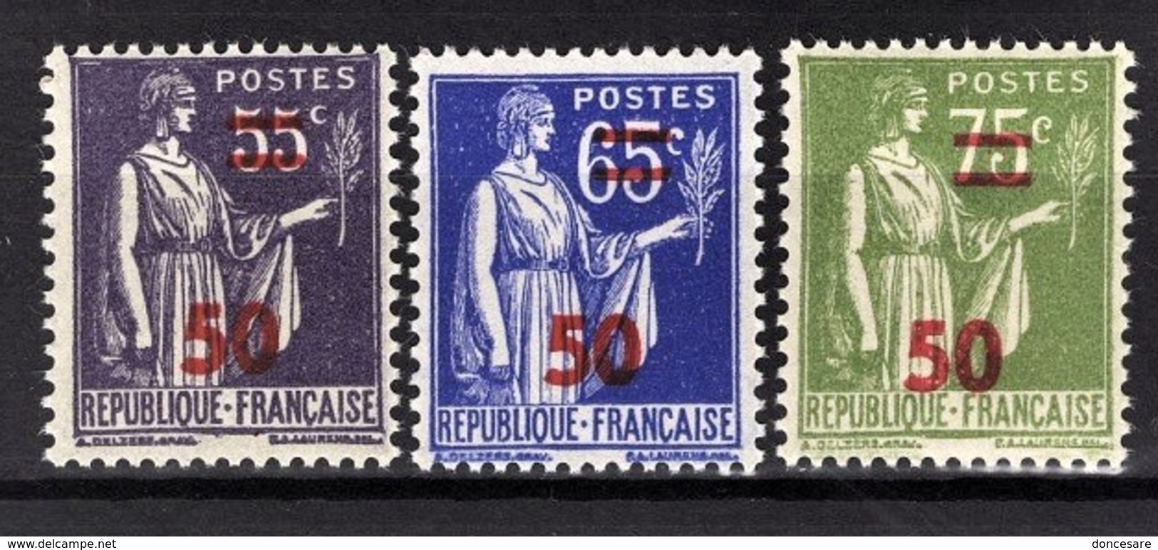 FRANCE 1941 - LOT  Y.T. N° 478 / 479 / 480 - NEUFS** - Neufs