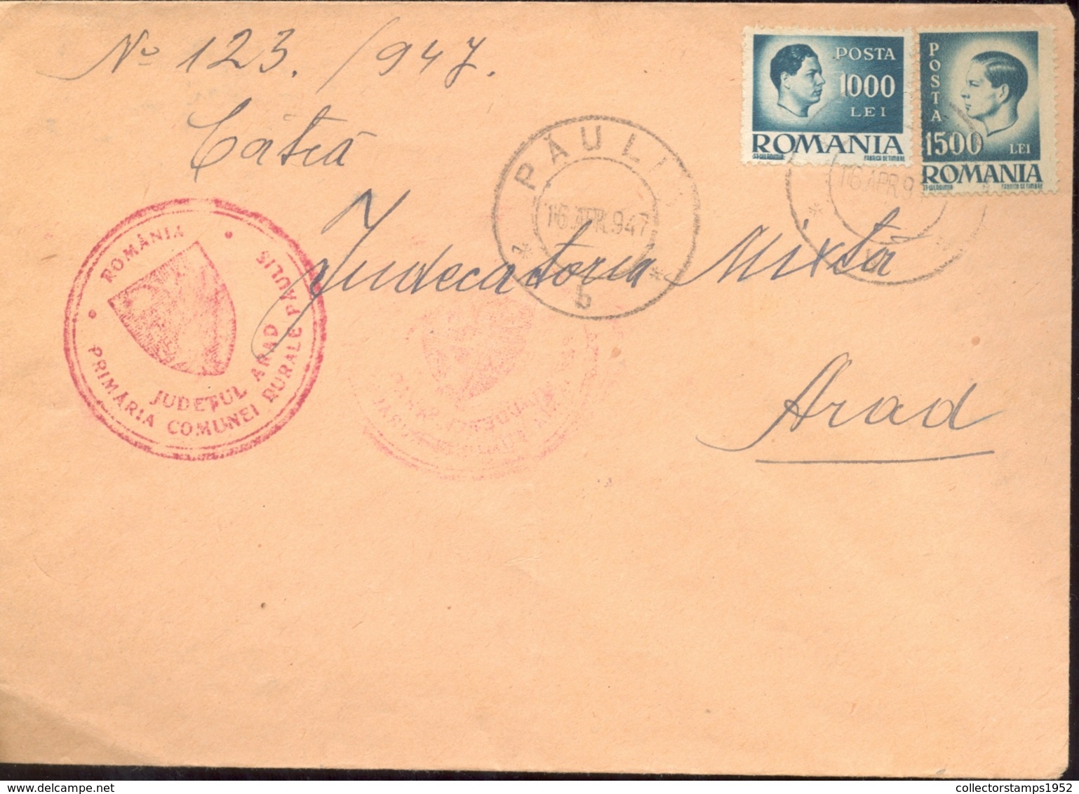 74493- KING MICHAEL STAMPS ON COVER, 1947, ROMANIA - Lettres & Documents