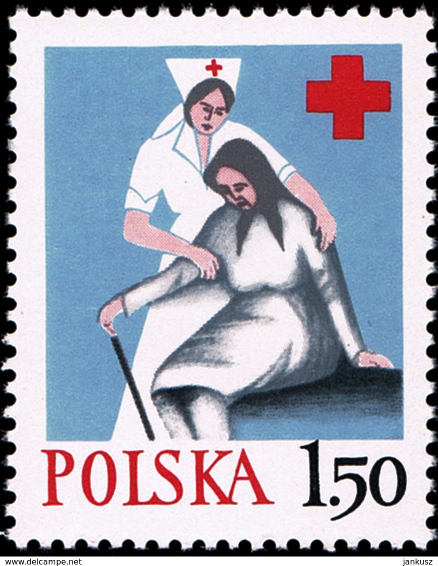 Poland 1977 Fi 2336 Mi 2483 Polish Red Cross - Unused Stamps