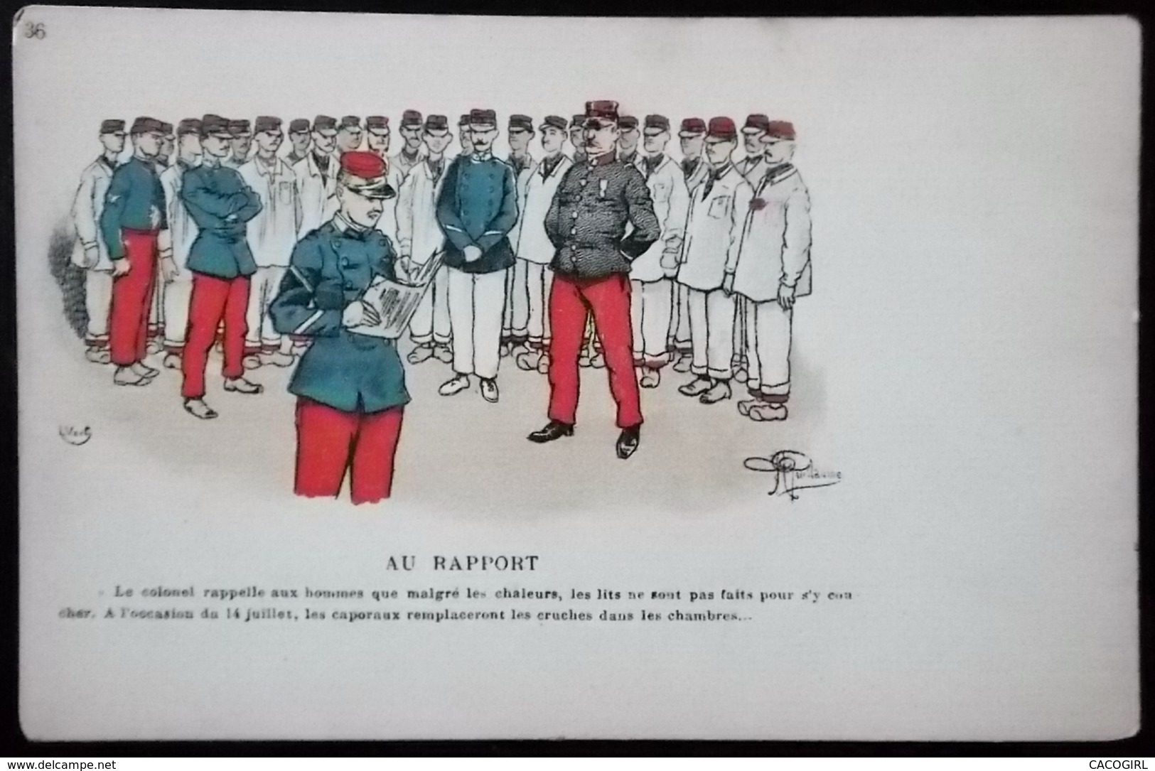 CPA GUERRE 1914-1918 MILITARIA CARICATURE ILLUSTRATEUR ALBERT GUILLAUME N° 36 - Guillaume