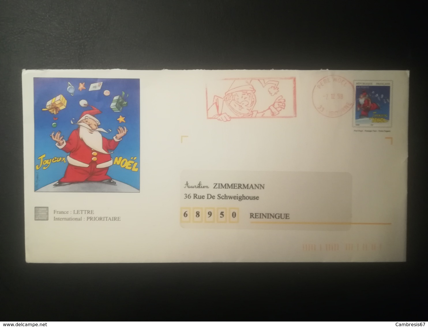 Enveloppe Père Noël 1998 - Commemorative Postmarks