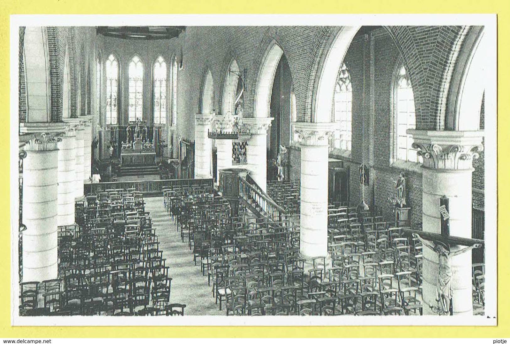 * Beselare (Zonnebeke - Ieper - Ypres) * (Nels, Uitg Van Kersschaever Soete) Binnenzicht Kerk, Intérieur église, Church - Zonnebeke