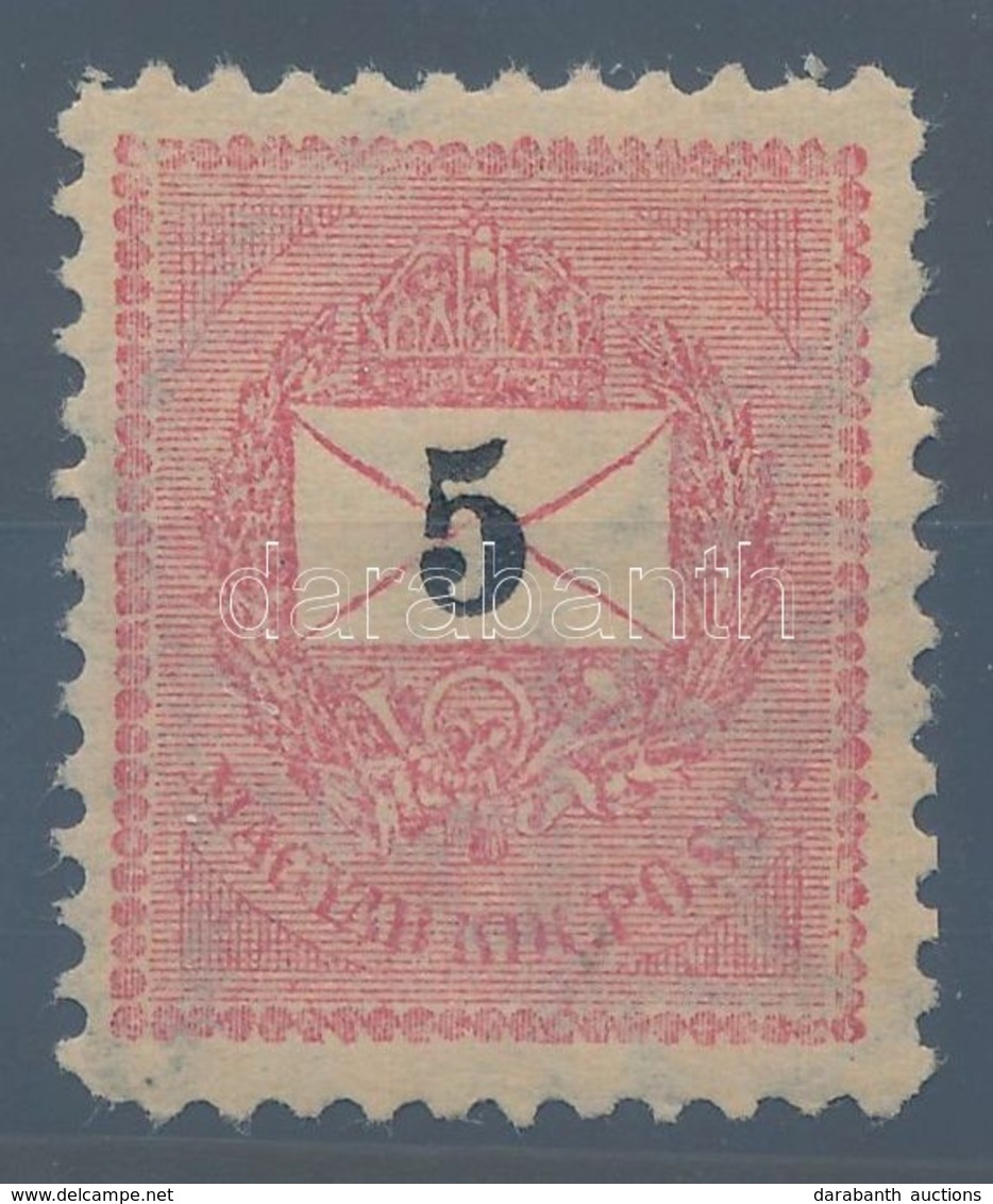 ** 1899 5kr 11 1/2 Sorfogazással, Szépen Centrált, Luxus Ritkaság. A Katalógusár Nem Reális! (50.000) - Sonstige & Ohne Zuordnung