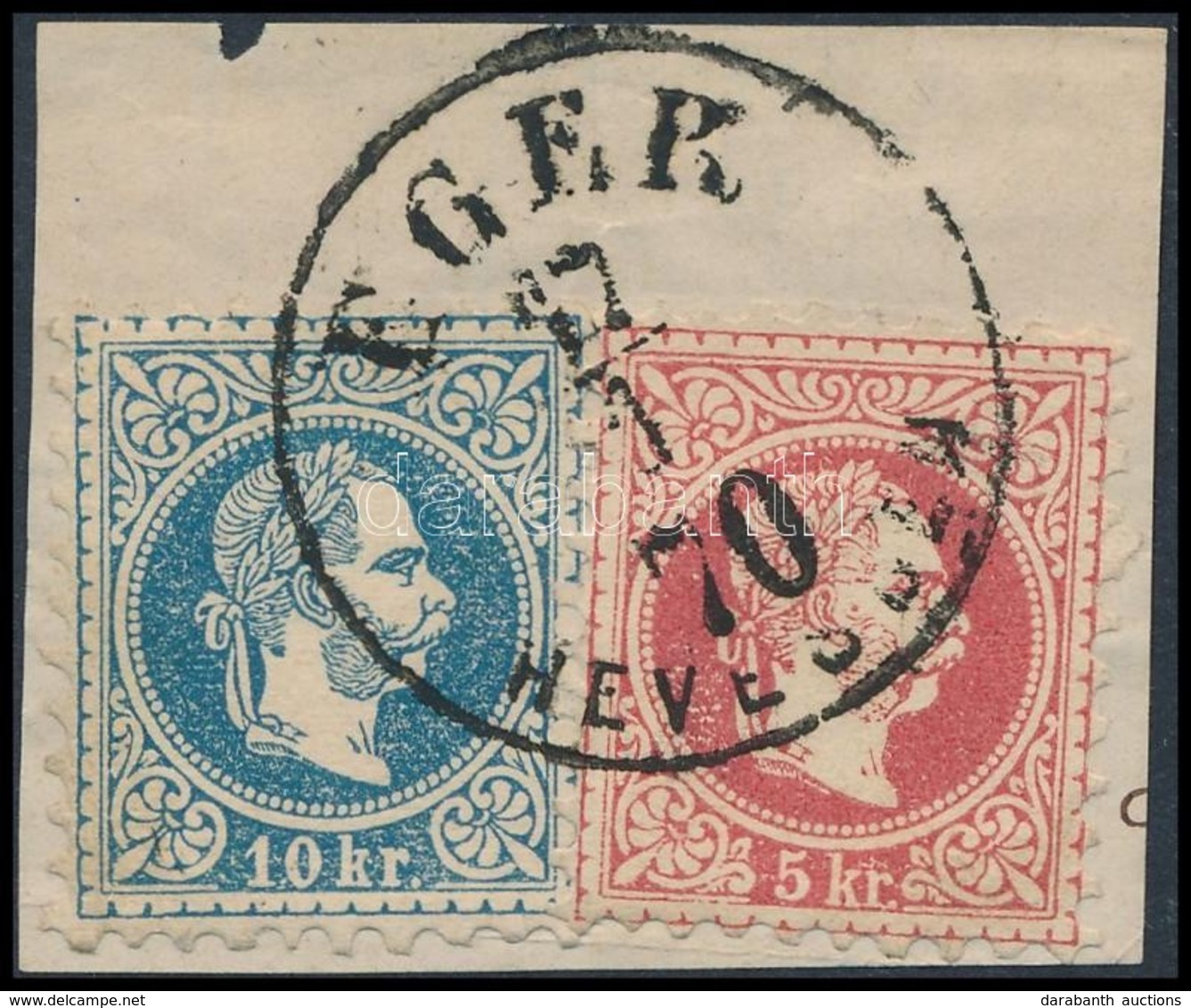 1867 5kr + 10kr ,,EGER HEVESBEN' - Autres & Non Classés