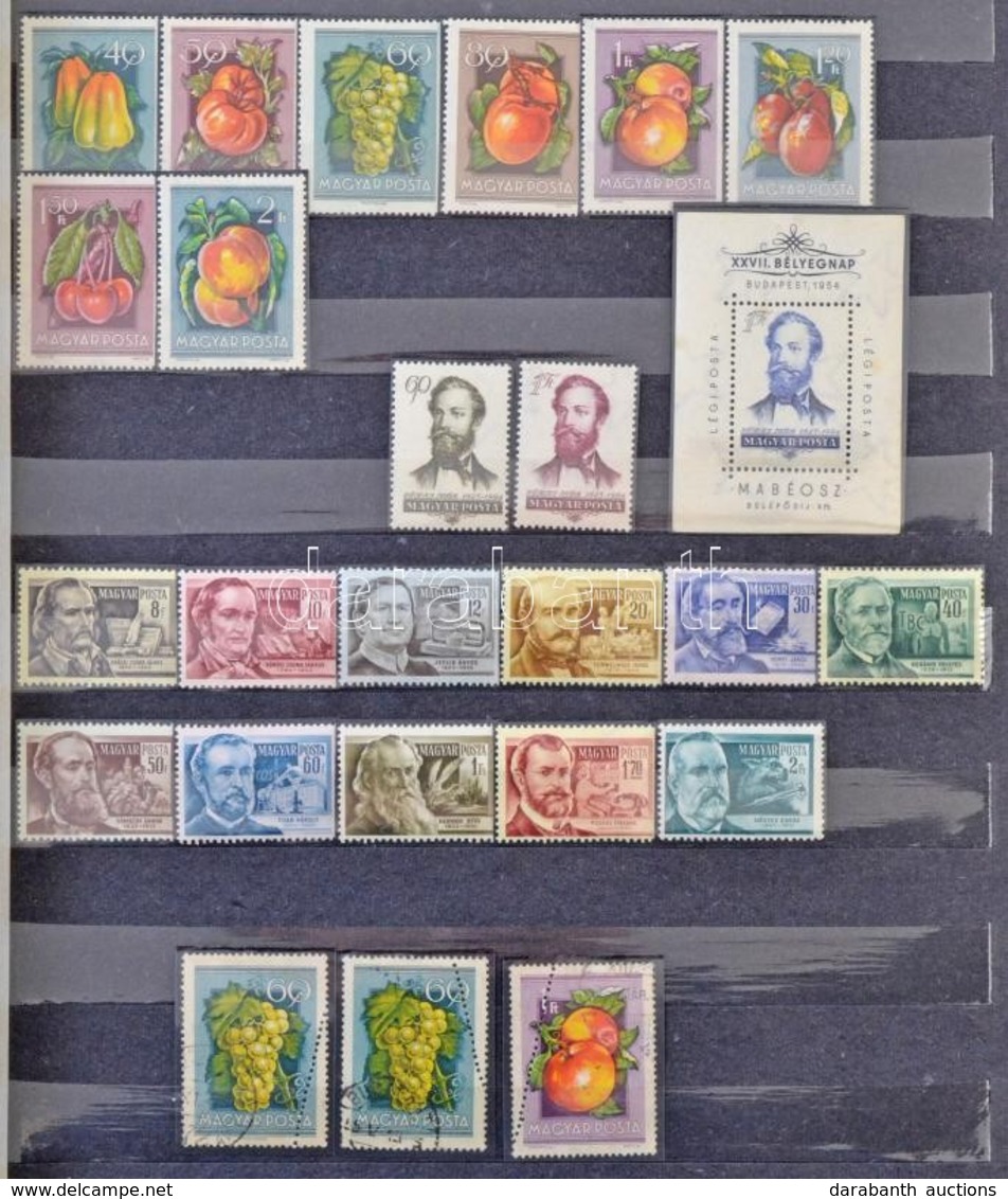 ** Magyar Gyűjtemény 1954-1961 12 Lapos Nagy Berakóban (136.000) - Autres & Non Classés