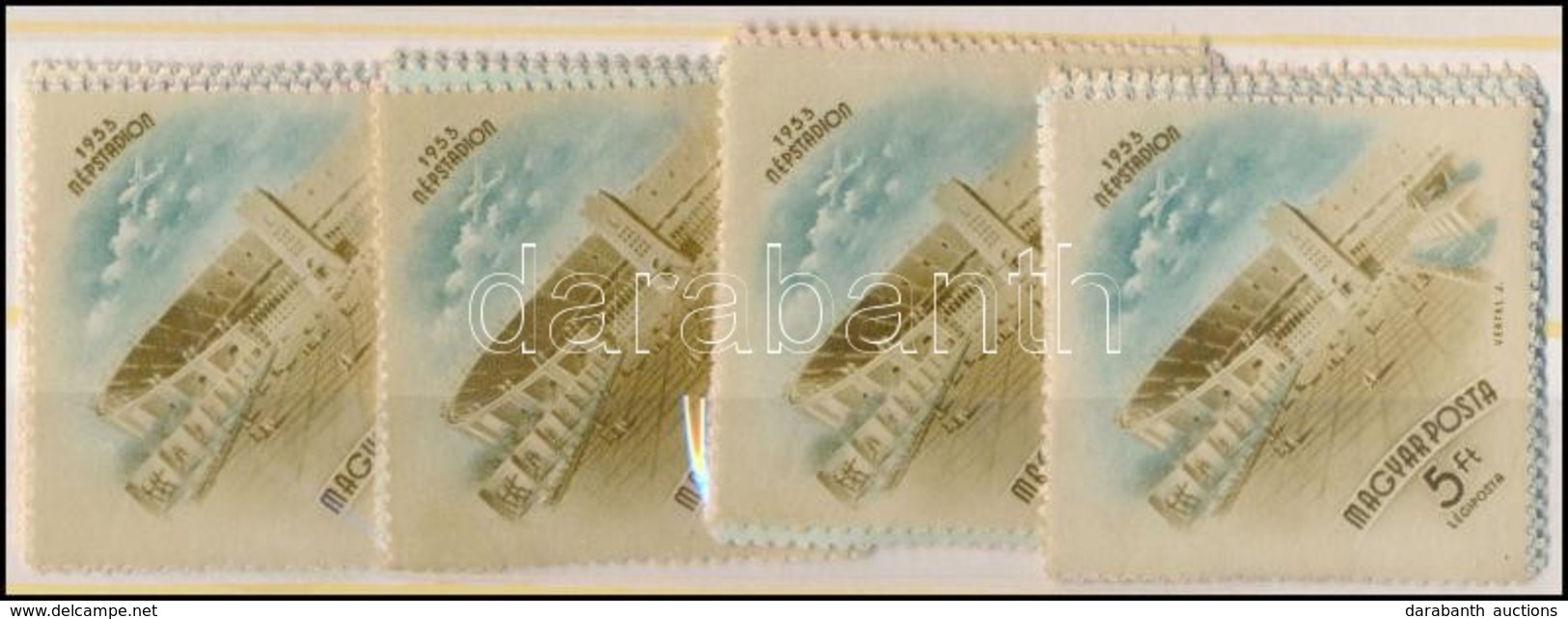 ** 1953 4 Db Népstadion Sor (12.000) - Altri & Non Classificati