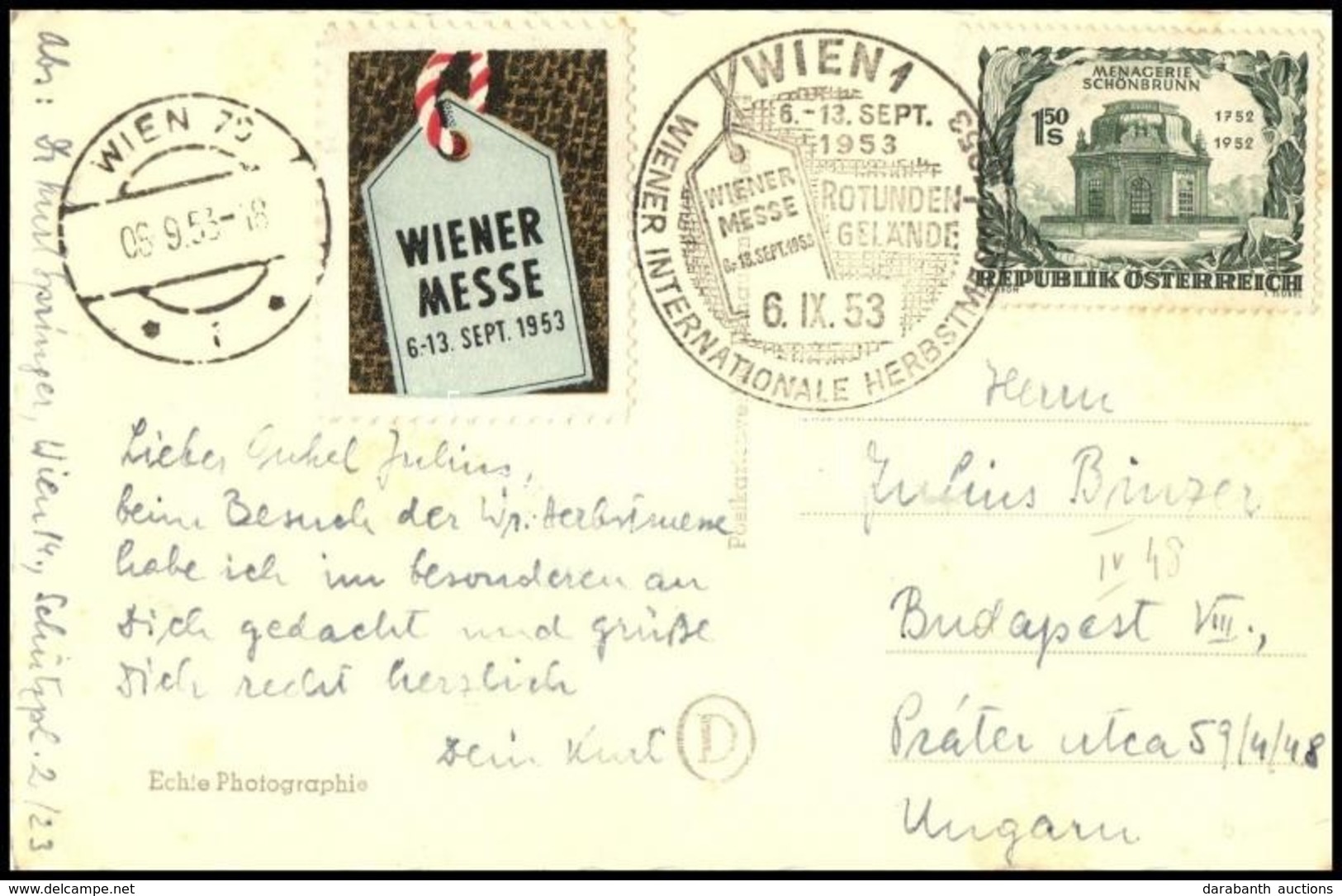 Ausztria 1953 - Autres & Non Classés