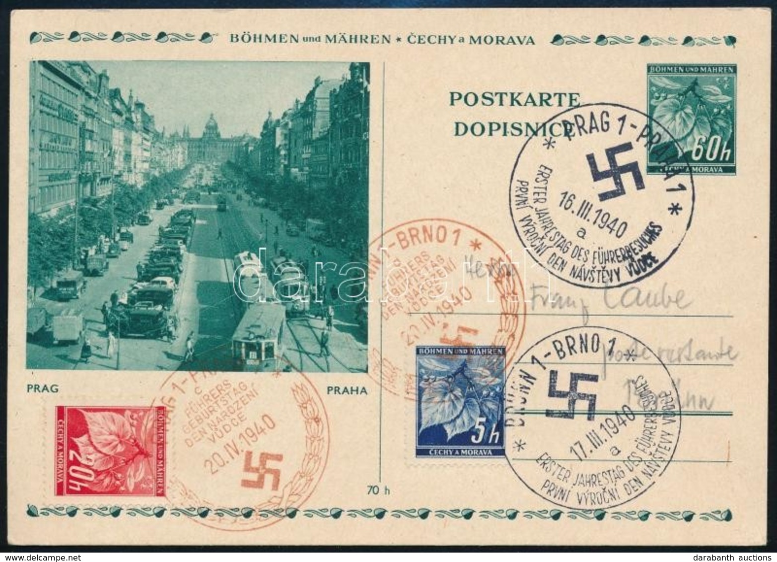Böhmen Und Mähren 1940 - Autres & Non Classés
