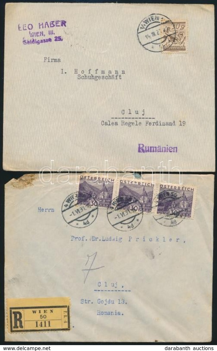 Ausztria 31 Db Levél A 30-as évekből - Autres & Non Classés