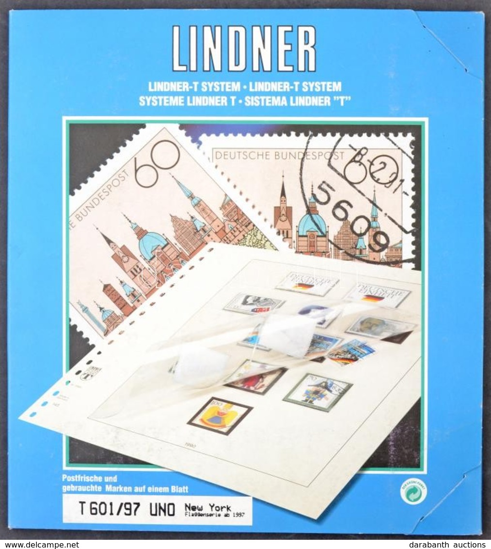 Lindner ENSZ New York 1997-2007 Falcmentes Előnyomott Albumlapok - Altri & Non Classificati