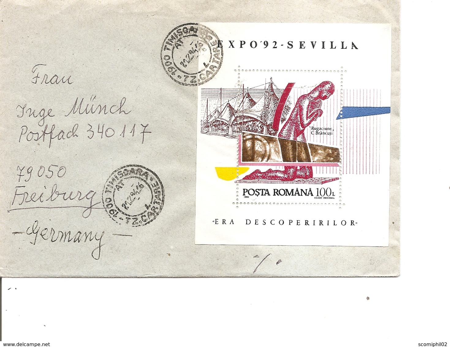 Roumanie ( Lettre De 1994 De Timisoara Vers L'Allemagne à Voir) - Lettres & Documents