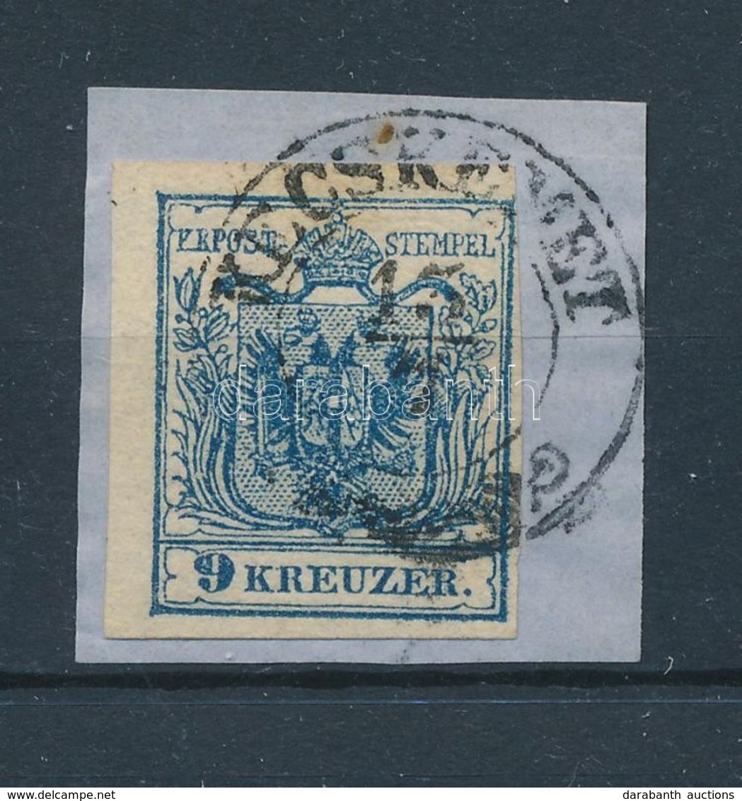 1850 9kr HP III Lemezhibás Bélyeg ,,KECSKEMÉT' - Autres & Non Classés