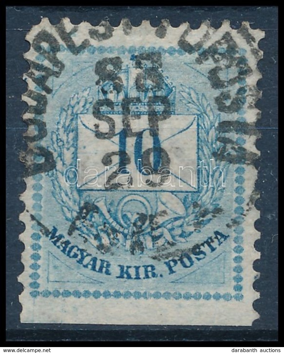 O 1881 Magasra Fogazott, Alul Fogazatlan 10kr - Autres & Non Classés