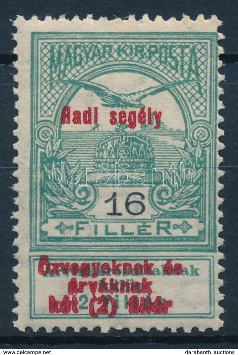 ** 1914 Hadisegély 16f 'Aadi' és Túlfestékezett Felülnyomás - Altri & Non Classificati