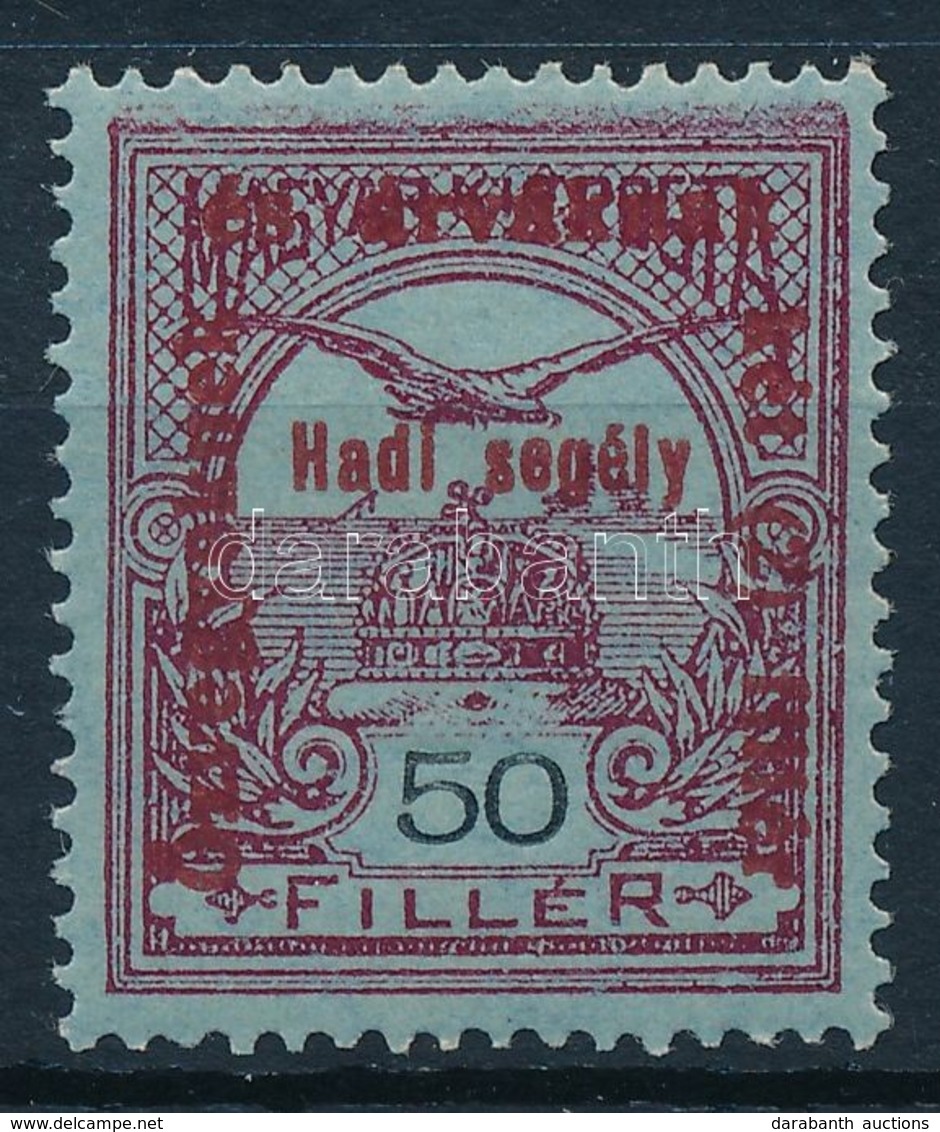 ** 1915 Hadi Segély 50f, Hiányos Keret Az értékszám Felett - Altri & Non Classificati