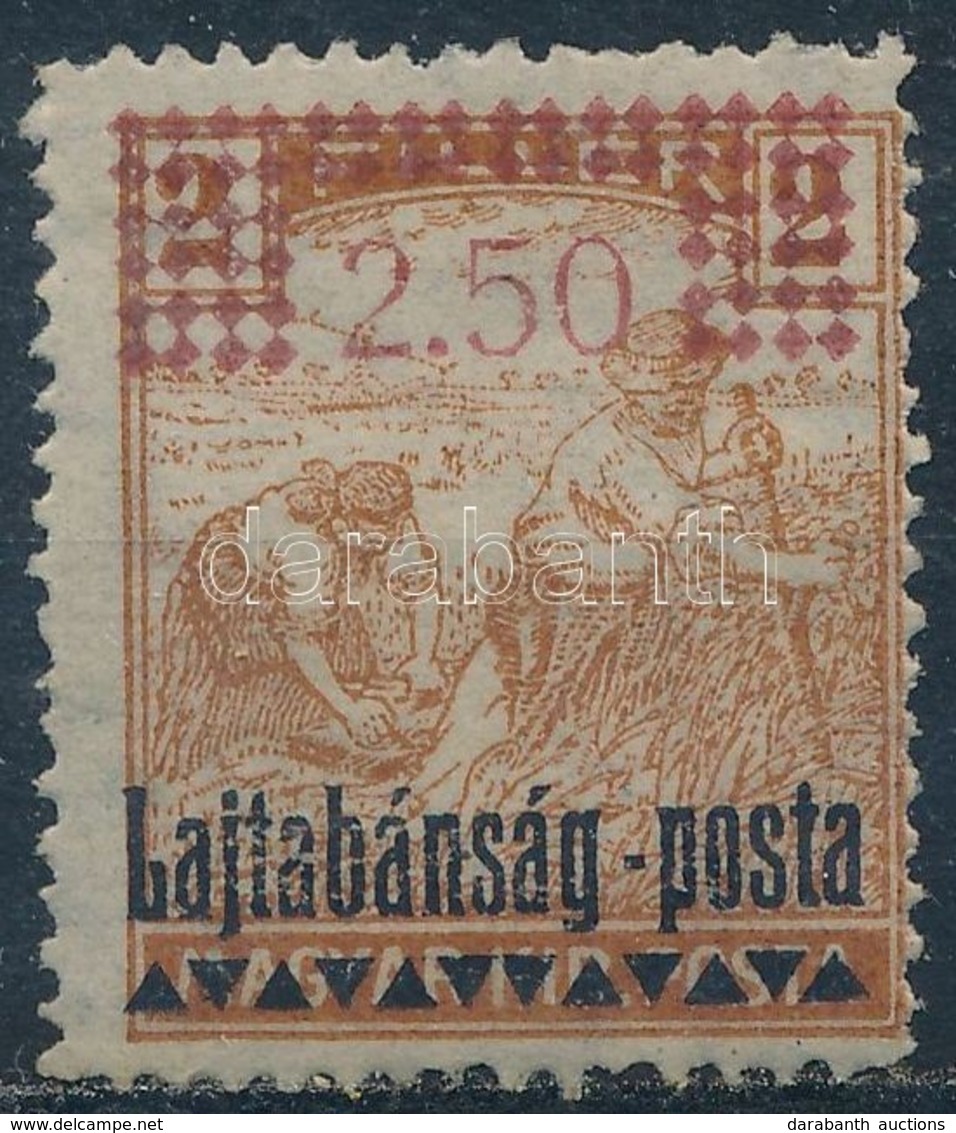 * Nyugat-Magyarország III. 1921 Lajtabánság 2,50K Felülnyomással, Garancia Nélkül - Autres & Non Classés