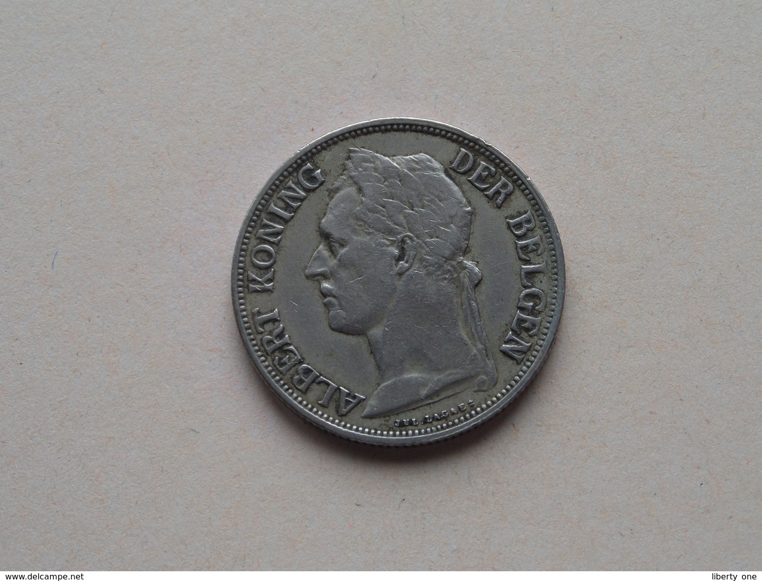 1928 - 1 Franc ( KM 21 ) Uncleaned ! - 1910-1934: Albert I