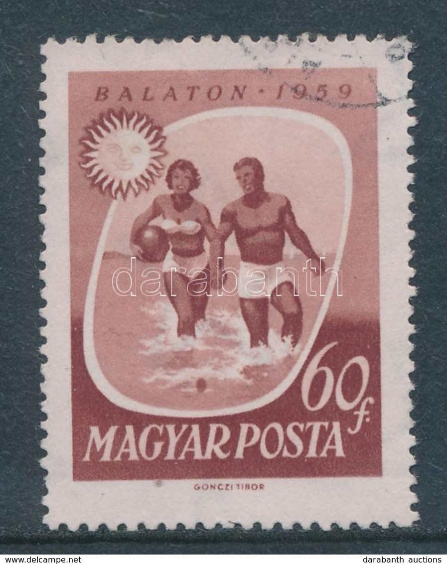 O 1959 Balaton 60f 'a Fürdőzök Előtt Barna Folt' - Otros & Sin Clasificación