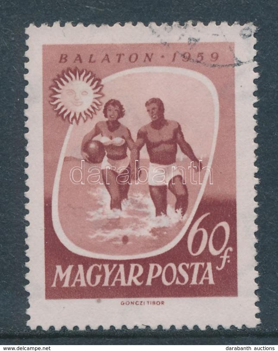 O 1959 Balaton 60f 'a Fürdőzök Előtt Barna Folt' - Altri & Non Classificati