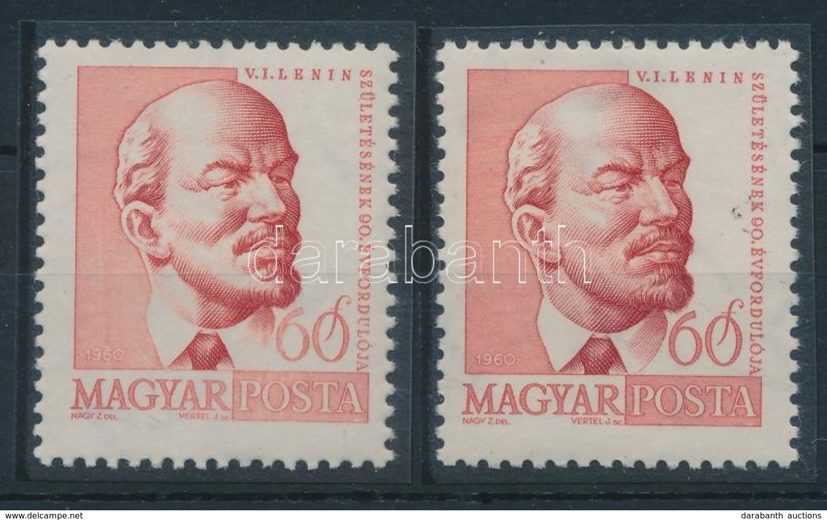 ** 1960 Arcképek Lenin 'fehér Nyak' - Autres & Non Classés