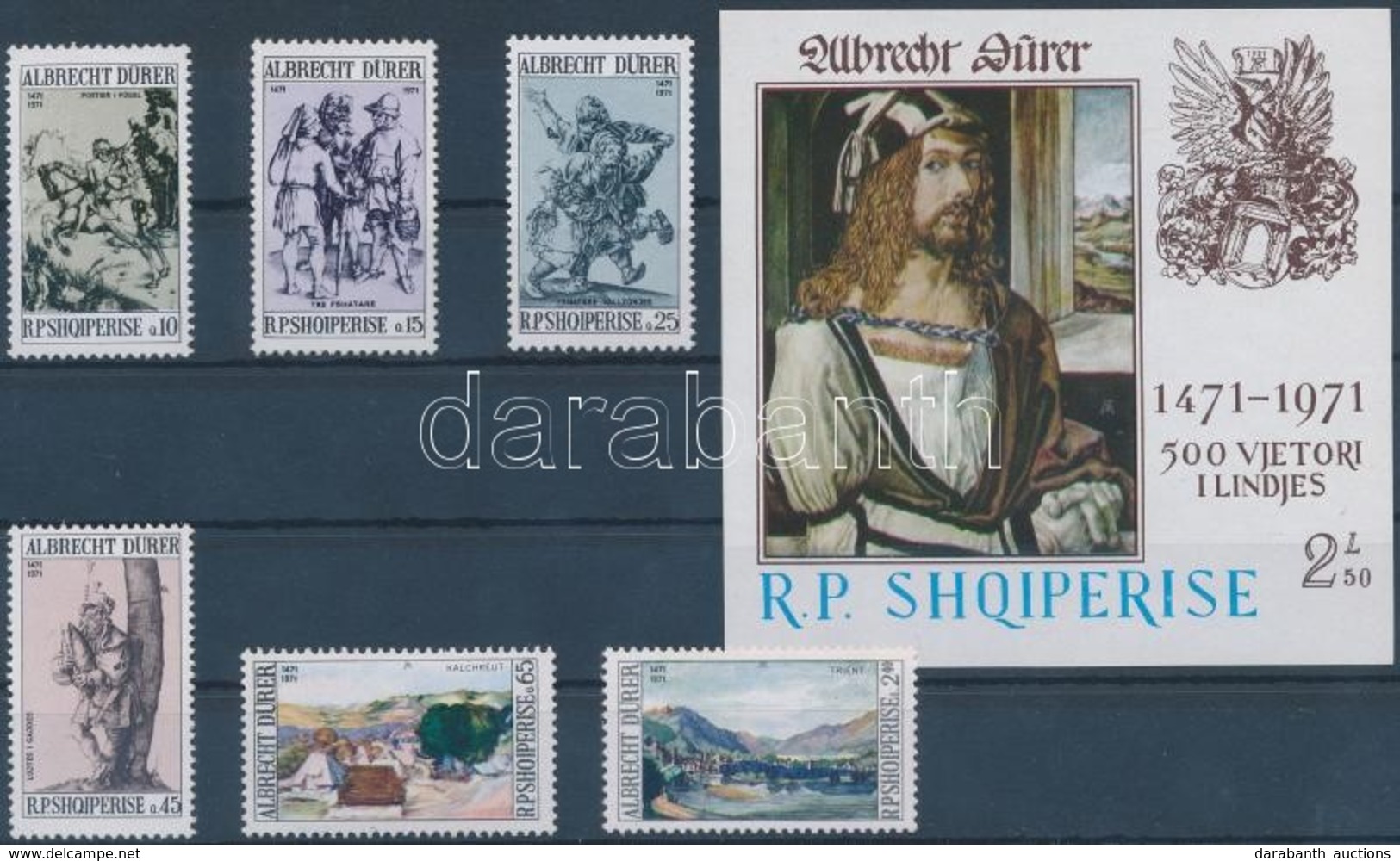 ** 1971 Dürer Sor + Blokk,
Dürer Set + Block
Mi 1480-1485 - Altri & Non Classificati