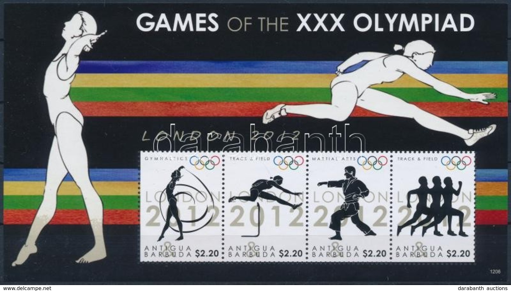 ** 2012 Nyári Olimpia: London Kisív Mi 5014-5017 - Altri & Non Classificati