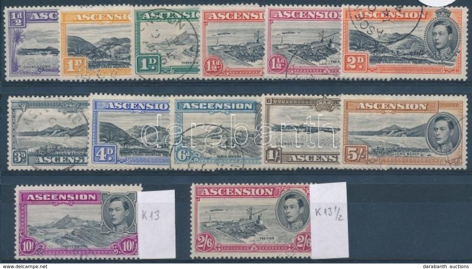 O 1938 VI. György Király Sor Mi 39-49 C + Mi 51-52 C+ Mi 50 A (Mi EUR 109,-) - Otros & Sin Clasificación