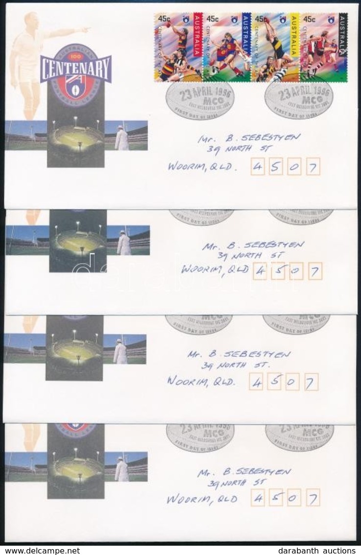 1996 Foci Sor Mi 1543-1558 4 Db FDC-n - Altri & Non Classificati