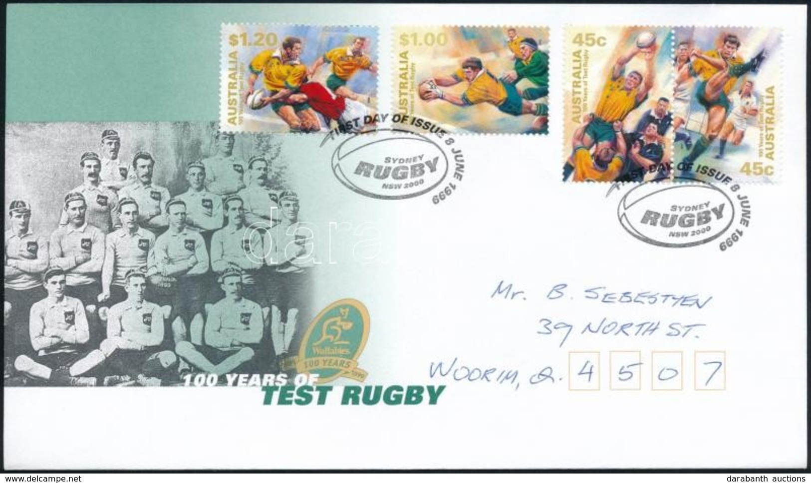 1999 Rögbi Sor Mi 1825-1828 FDC-n - Autres & Non Classés