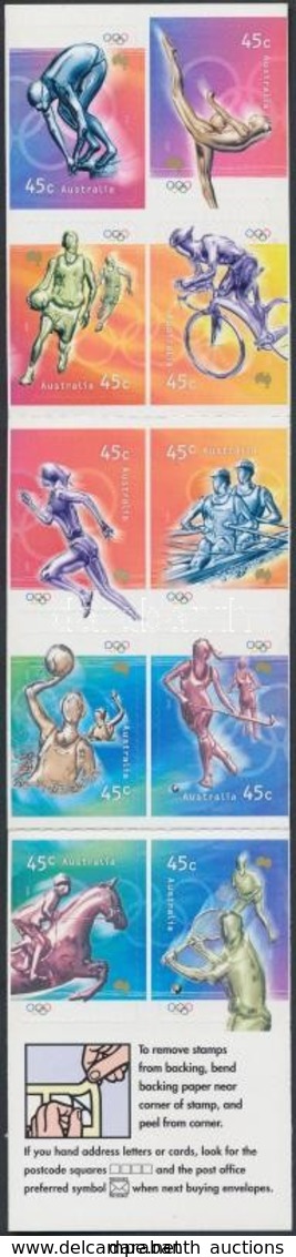 ** 2000 Nyári Olimpia, Sydney öntapadós Bélyegfüzet MH 133 (Mi 1961-1970) - Altri & Non Classificati