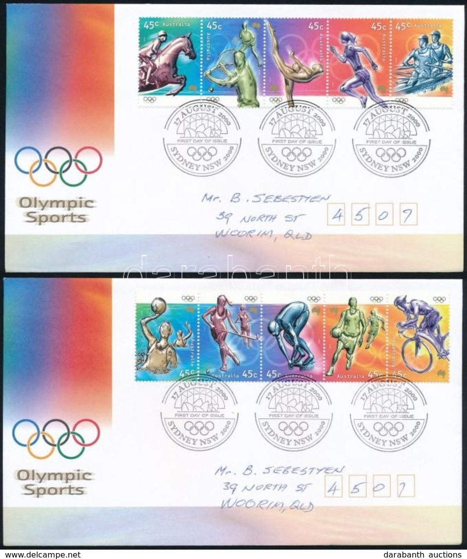 2000 Olimpia Sor Mi 1951-1960 2 Db FDC-n - Autres & Non Classés