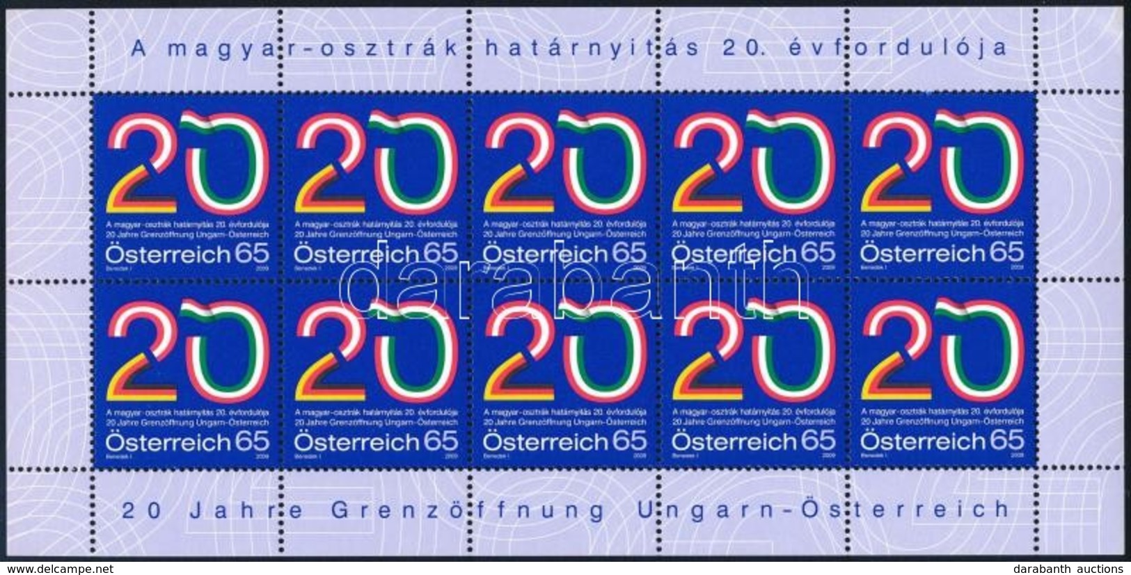 ** 2009 A Magyar-osztrák Határnyitás 20. évfordulója Kisív - Altri & Non Classificati