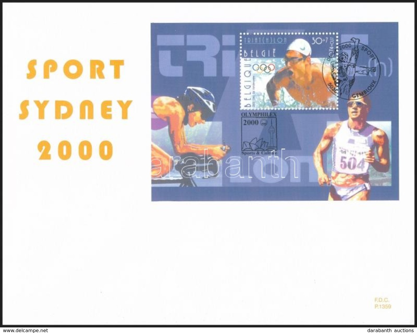 2000 Sport Blokk Mi 77 FDC-n - Autres & Non Classés