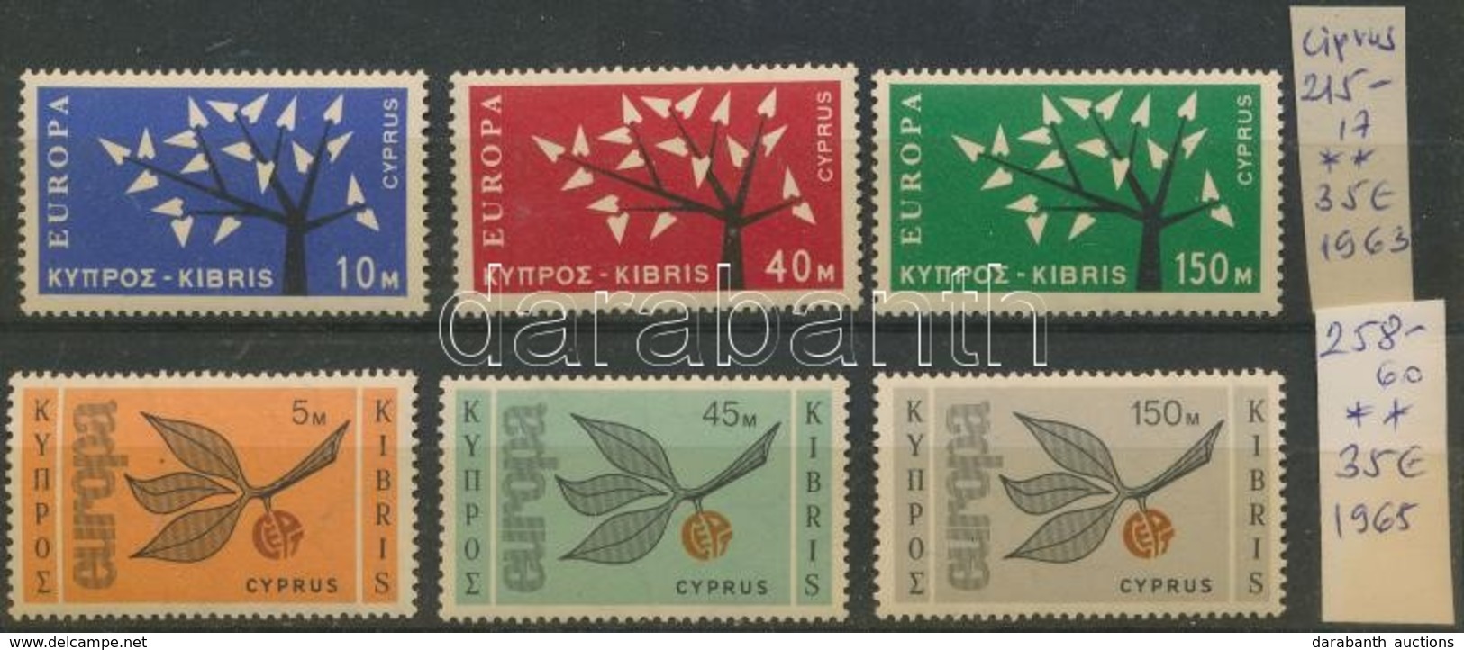 ** 1963-1965 Europa CEPT Mi 215-217 + 258-260 (Mi EUR 70,-) - Autres & Non Classés