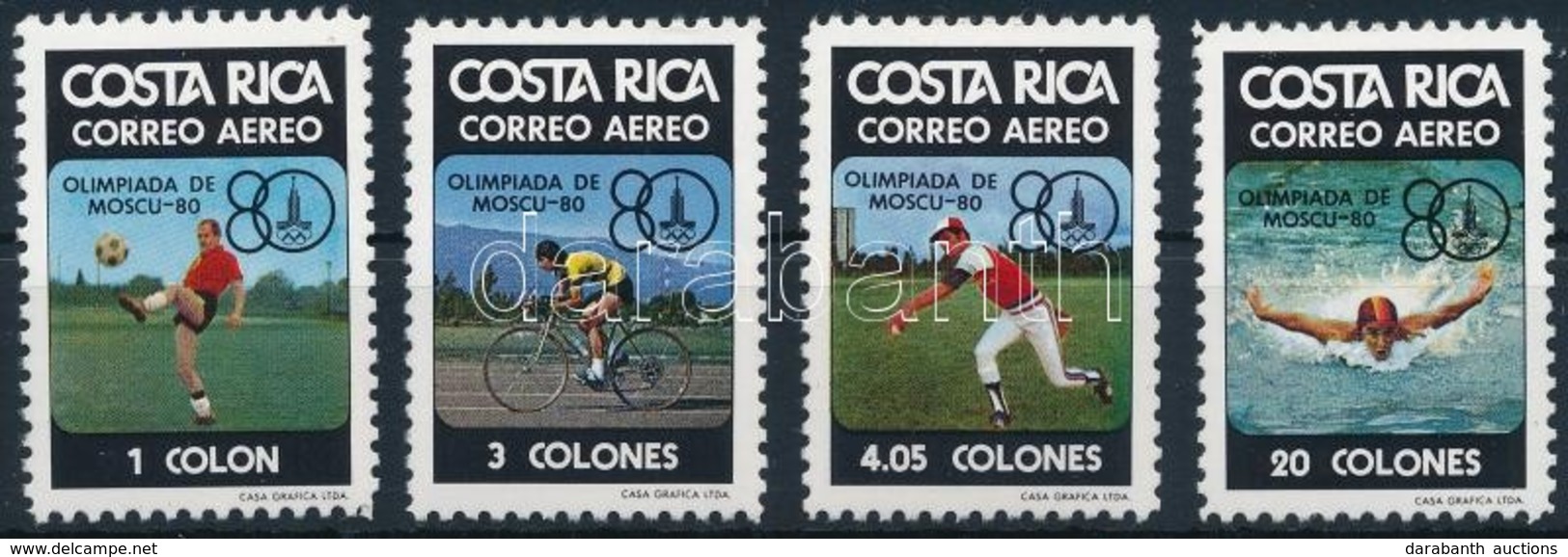 ** 1980 Nyári Olimpia Sor Mi 1065-1068 - Autres & Non Classés