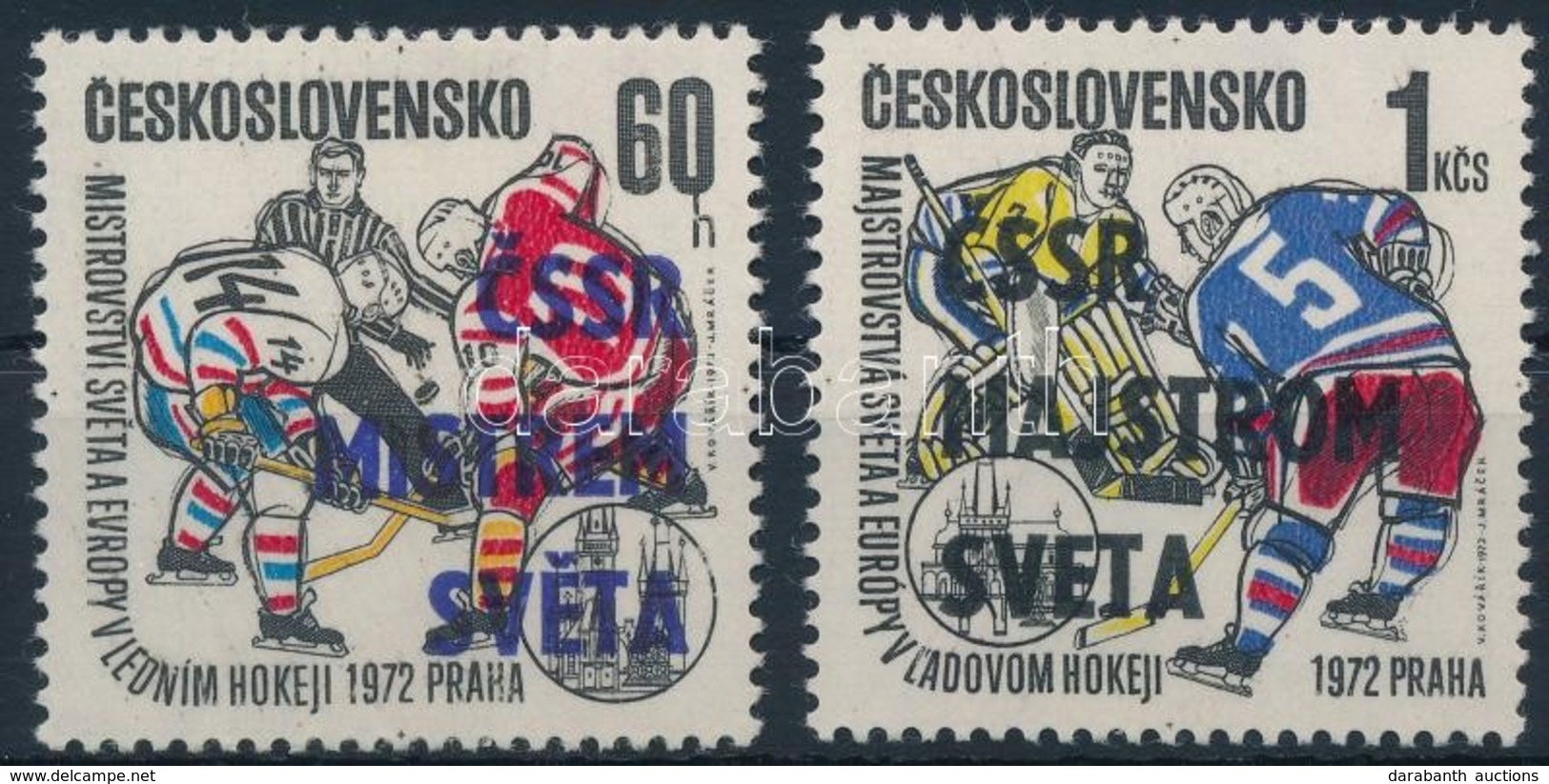 ** 1972 Jégkorong, Sport Sor Mi 2084-2085 - Altri & Non Classificati