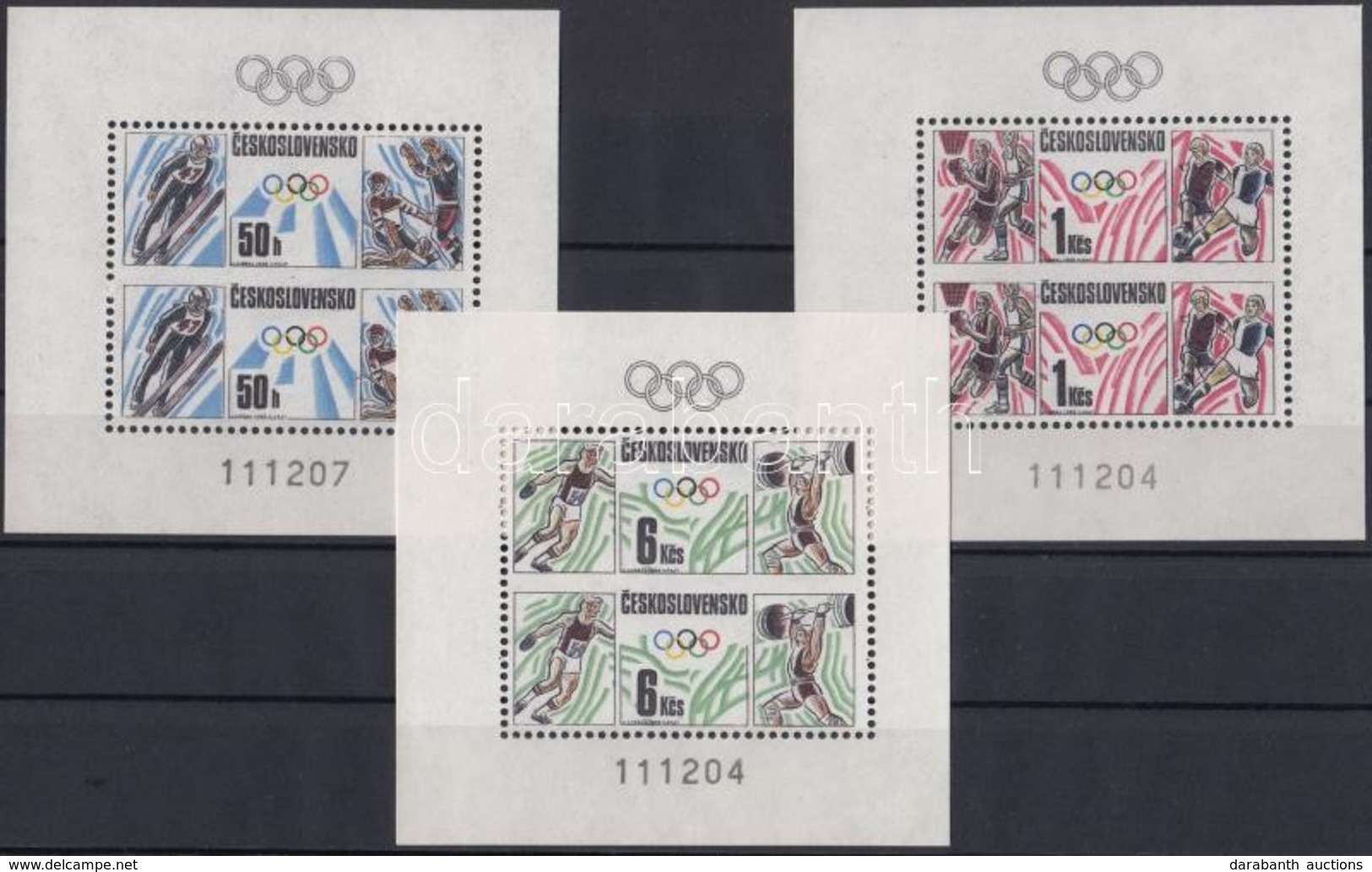 ** 1988 Olimpiai Játékok Blokksor Mi 74-76 - Autres & Non Classés