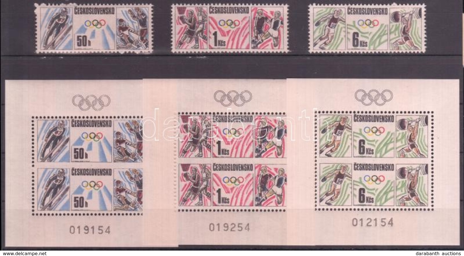 ** 1988 Olimpiai Játékok Sor Mi 2941-2943 + Blokksor Mi 74-76 - Autres & Non Classés