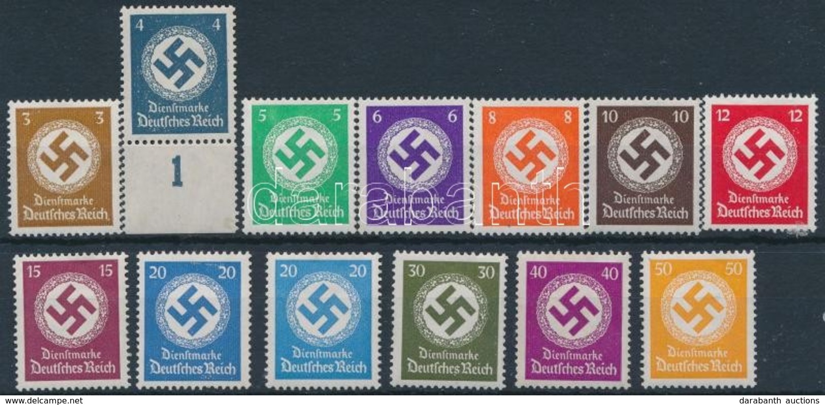 ** * 1942/44 Dienstmarken Mi 166-177 - Autres & Non Classés