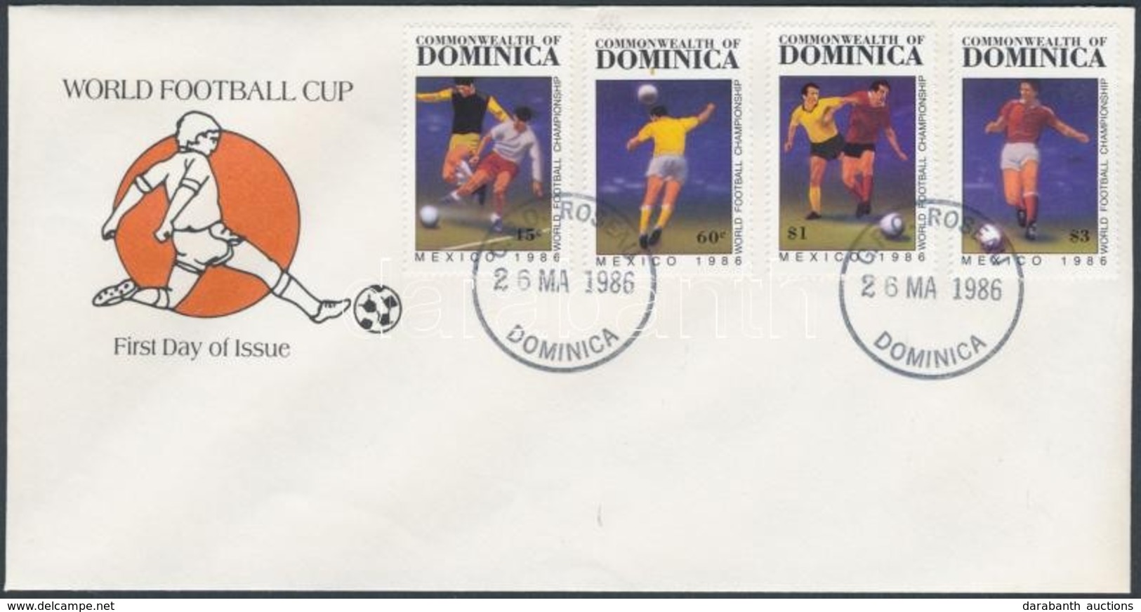 1986 Labdarúgó VB Sor Mi 949-952 FDC - Altri & Non Classificati