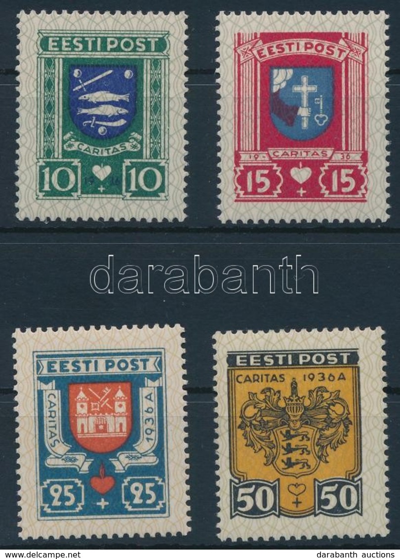 * 1936 Címerek Sor,
Coat Of Arms Set
Mi 109-112 - Otros & Sin Clasificación