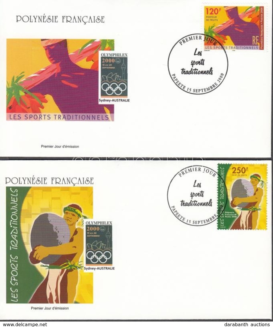 2000 Hagyományos Sportfajták Sor Mi 826-827 2 FDC - Autres & Non Classés