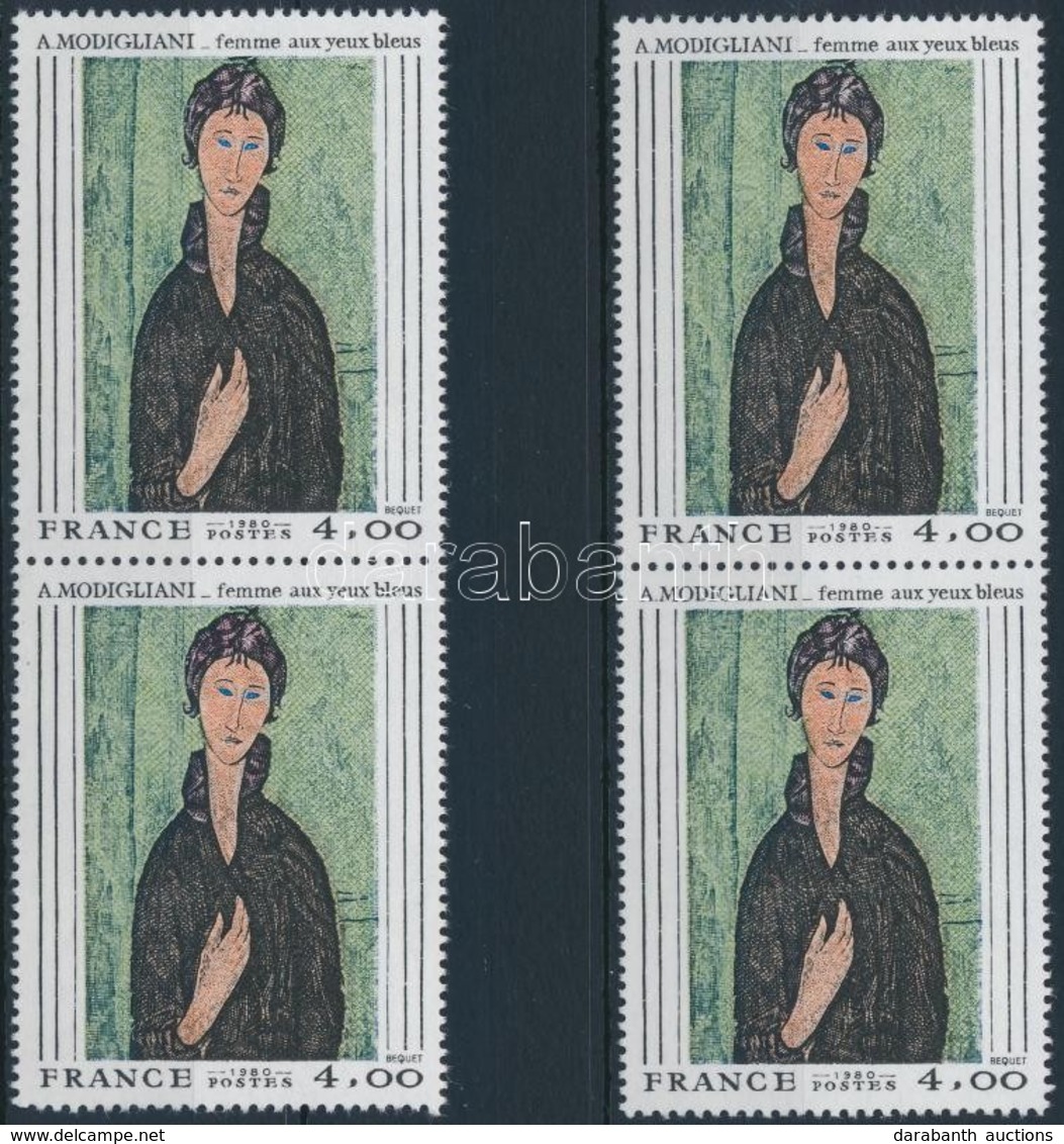 ** 1980 Kortárs Művészet 2 Pár,
Contemporary Art 2 Pairs
Mi 2227 - Altri & Non Classificati