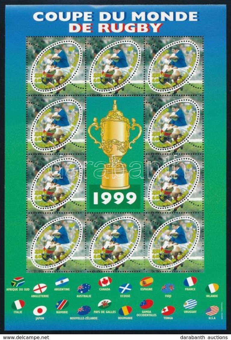 ** 1999 Rögbi Világbajnokság Kisív Mi 3421 - Altri & Non Classificati