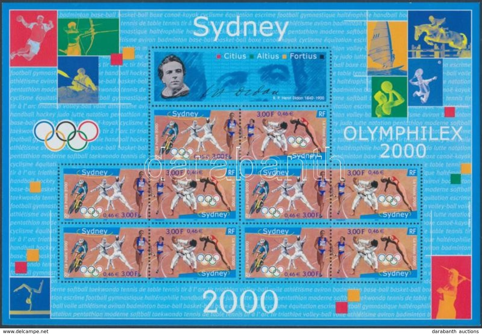 ** 2000 Nyári Olimpia, Sydney Kisív Mi 3481-3482 - Otros & Sin Clasificación