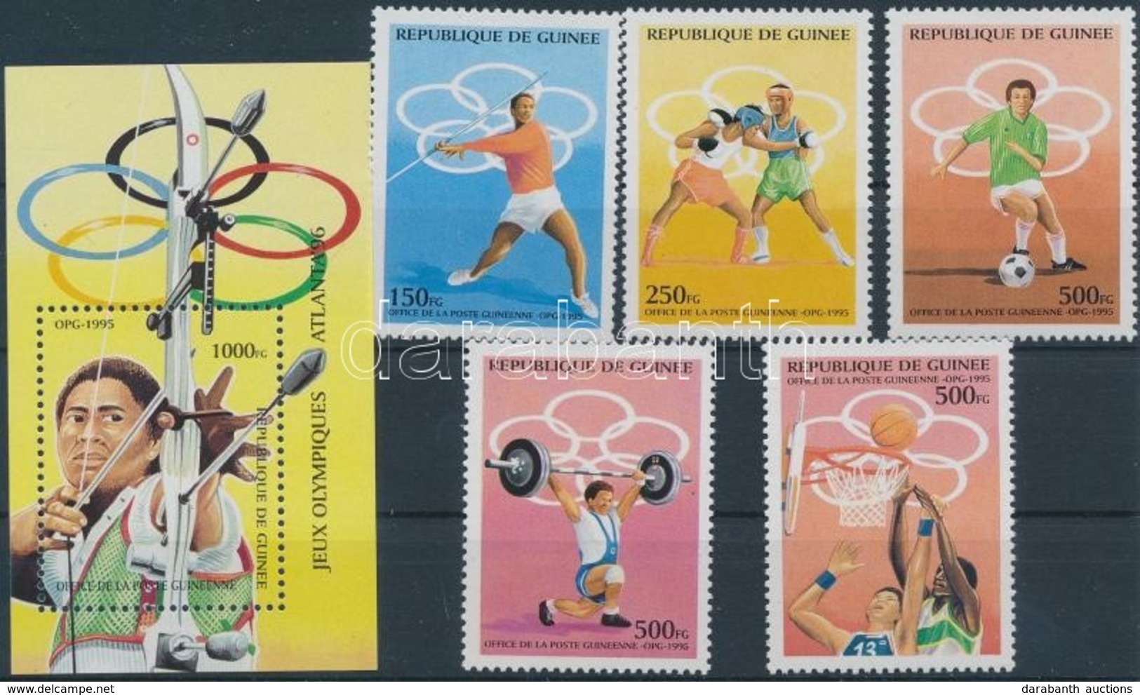 ** 1995 Olimpia Sor Mi 1521-1525 + Blokk Mi 493 - Other & Unclassified