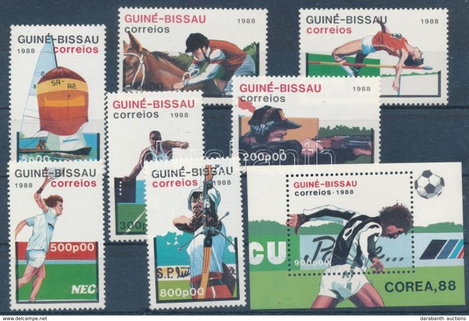 ** 1988 Szöuli Olimpia Sor + Blokk Mi 935-941 + 271 - Autres & Non Classés