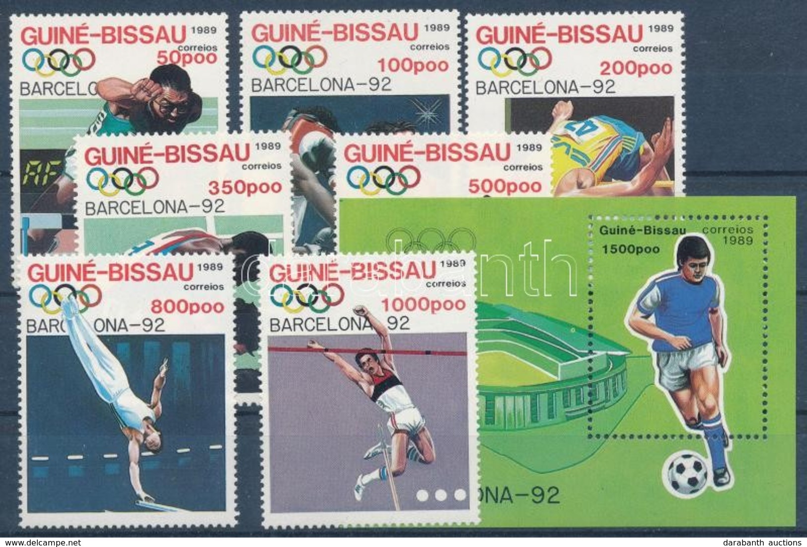 ** 1989 Barcelonai Olimpia Sor + Blokk Mi 1041-4047 + 277 - Autres & Non Classés