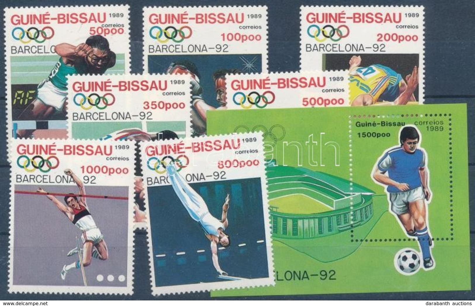 ** 1989 Barcelonai Olimpia Sor + Blokk Mi 1041-4047 + 277 - Autres & Non Classés