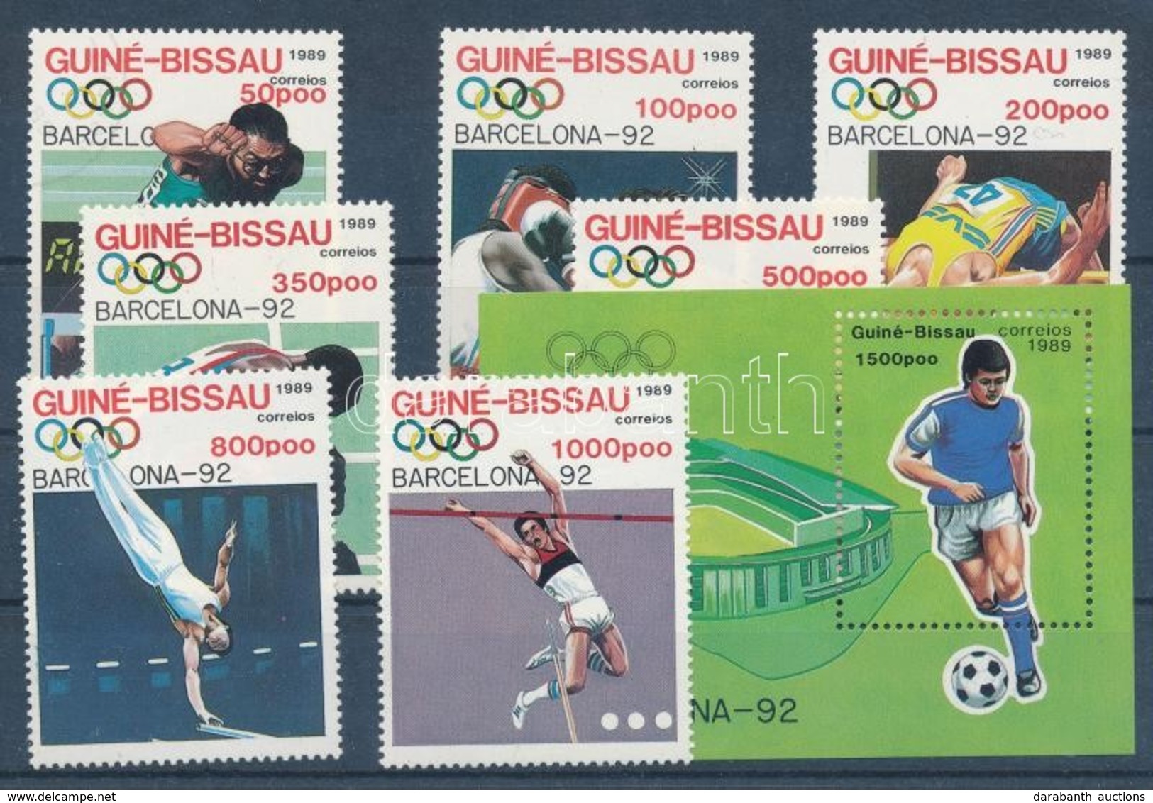 ** 1989 Barcelonai Olimpia Sor + Blokk Mi 1041-4047 + 277 - Otros & Sin Clasificación